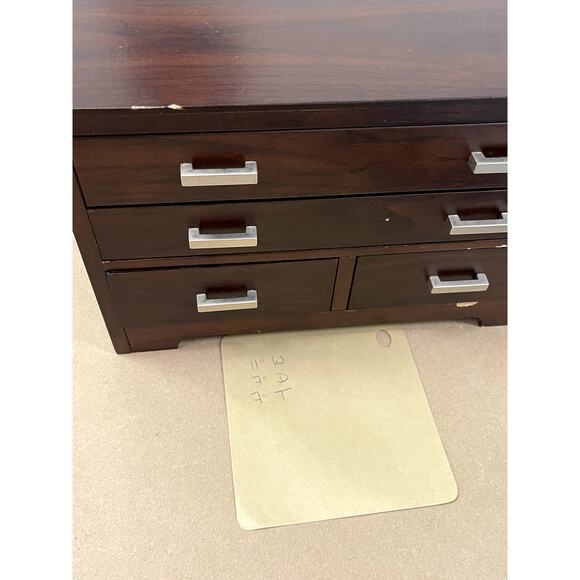 MCM Jewelry Box‎ with 3 drawers and main compartment with mirror - Picture 7 of 8